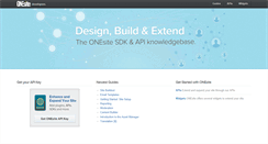 Desktop Screenshot of developer.onesite.com